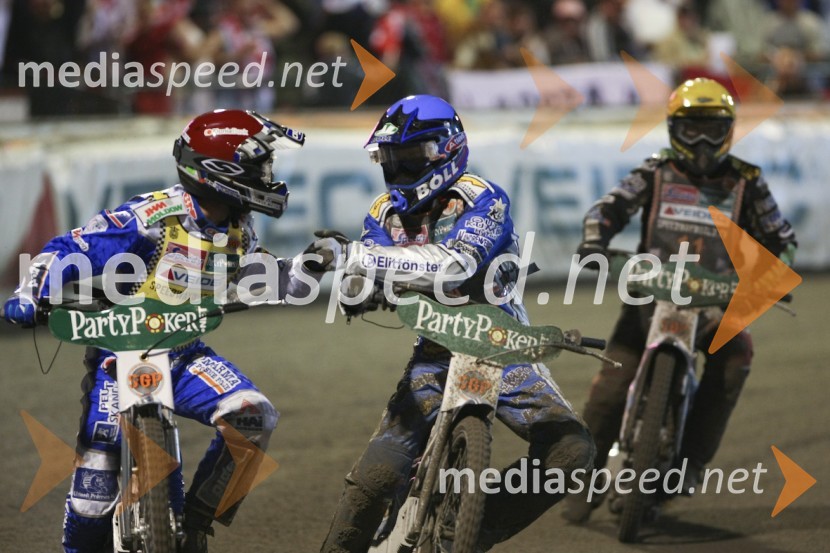 Nicki Pedersen (Danska) in Rune Holta (Poljska)SPEEDWAY GRAND PRIX, VN Češke 2007, dirka