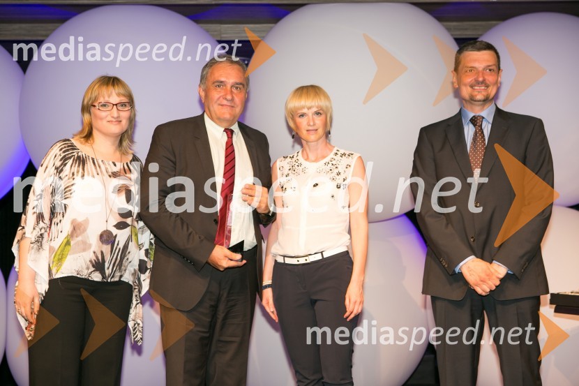  Lidija Petek, glavna urednica revije Reader's Digest Slovenija ;  Bojan Budja, odgovorni urednik dnevnika Slovenske novice ;  Dragica  Grilj, direktorica trženja, Delo d.d.;  Daniel Škraba, vodja Reader's Digest Slovenija Trusted Brand 2015