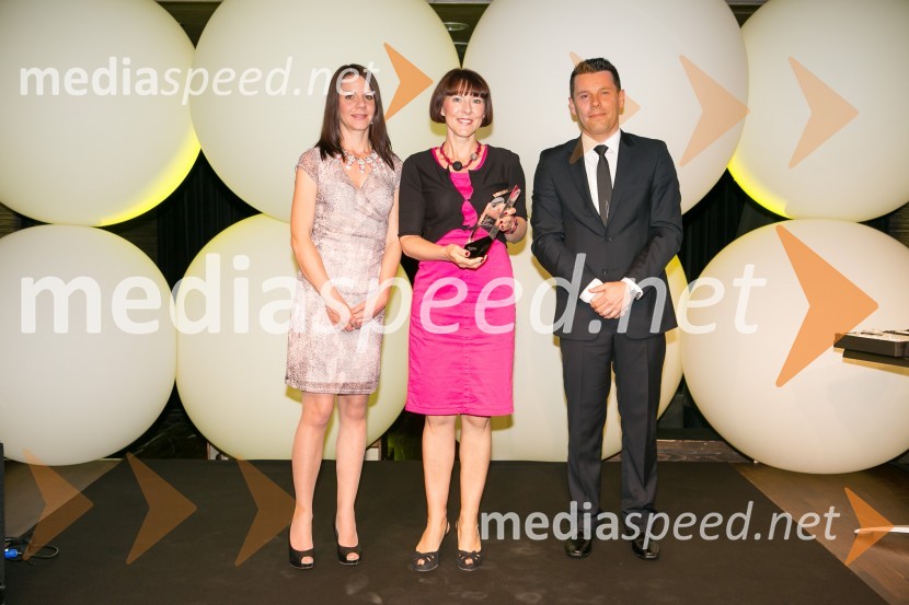  Martina Dolgan, vodja marketinga in oglasnega trženja, Založba Mladinska knjiga;  Tatjana Čadež, vodja programa P&G, Orbico Slovenija;  Gregor Medved, vodja knjižnega kluba Svet knjigeTrusted Brand 2015