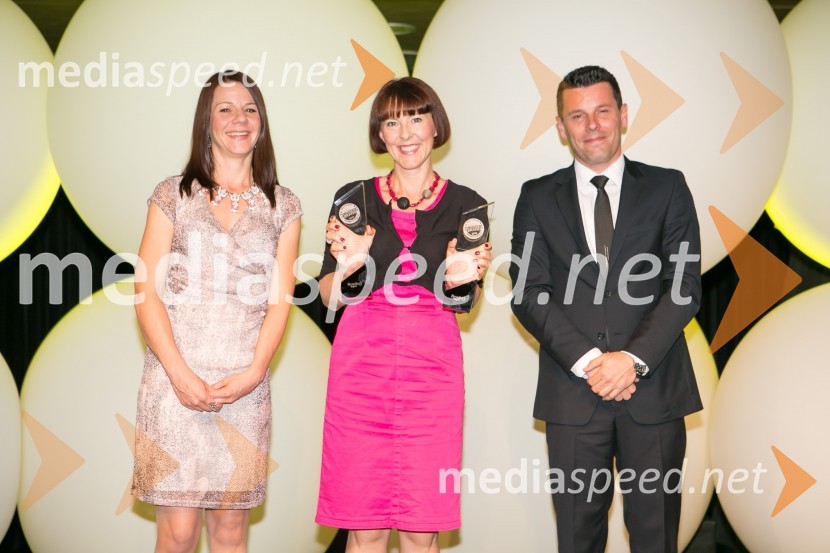  Martina Dolgan, vodja marketinga in oglasnega trženja, Založba Mladinska knjiga;  Tatjana Čadež, vodja programa P&G, Orbico Slovenija;  Gregor Medved, vodja knjižnega kluba Svet knjigeTrusted Brand 2015