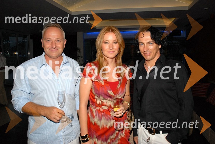 Janez Hudohmet, Palmers Slovenija, Ana Babić, Palmers Hrvaška in Marjan Simčič, vinarModna revija Palmers na Hvaru