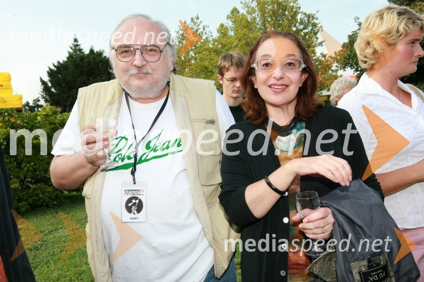 Slobodan Šijan, srbski režiser z ženo NarcisoGrossmannov festival filma in vina