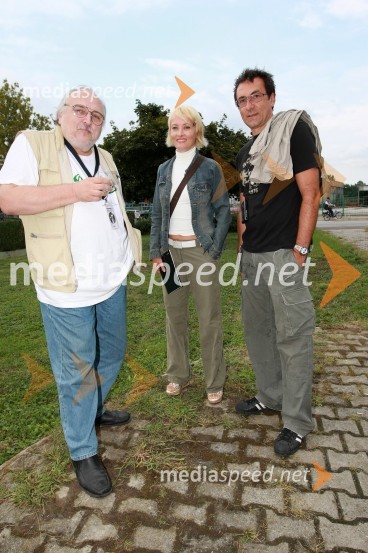 Slobodan Šijan, srbski režiser, Tanja Ribič, igralka in Branko Đurić - Đuro, režiser ter igralecGrossmannov festival filma in vina