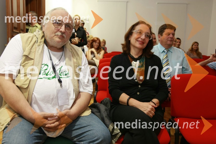 Slobodan Šijan, srbski režiser z ženo NarcisoGrossmannov festival filma in vina