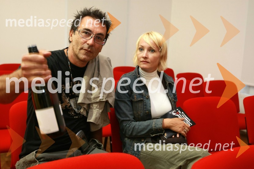 Branko Đurić - Đuro, režiser ter igralec in Tanja Ribič, igralkaGrossmannov festival filma in vina