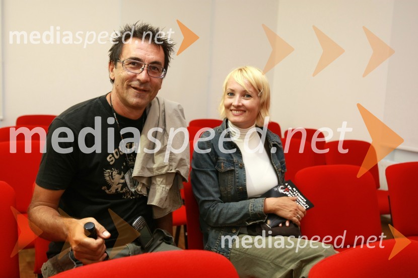 Branko Đurić - Đuro, režiser ter igralec in Tanja Ribič, igralkaGrossmannov festival filma in vina
