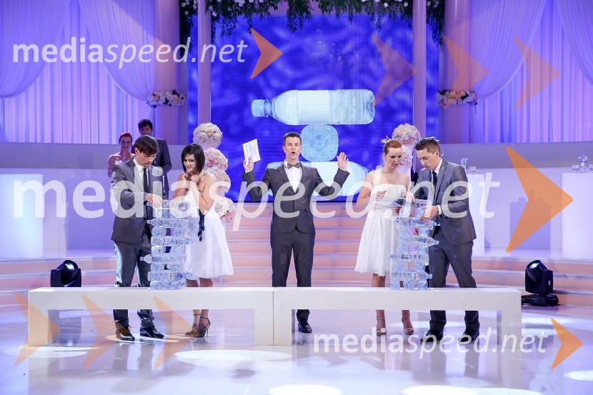  Jure Part, finalist oddaje Popolna poroka;  Jana Hrnčič, finalistka oddaje Popolna poroka;  Boštjan Romih, televizijski voditelj;  Greta Gričar, finalistka oddaje Popolna poroka;  Toni Ostanek, finalist oddaje Popolna porokaPopolna poroka, finalna oddaja