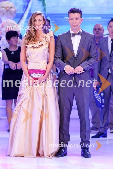  Tara Zupančič, voditeljica;  Boštjan Romih, televizijski voditeljPopolna poroka, finalna oddaja