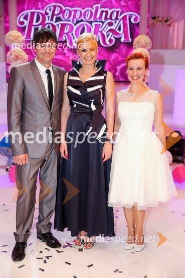  Dejan Vrečič, zmagovalec oddaje Popolna poroka; dr. Veronika Podgoršek, Mednarodni psihoterapevtski inštitut;  Ema Kocet, zmagovalka oddaje Popolna porokaPopolna poroka, finalna oddaja