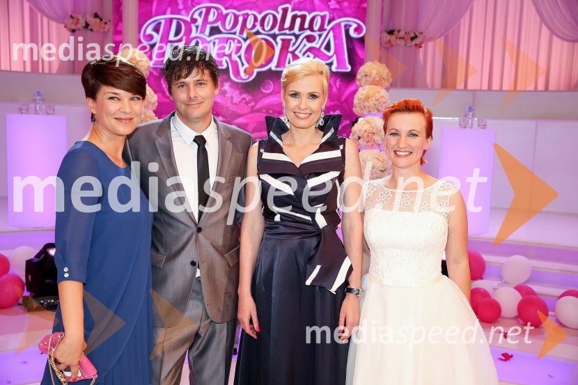  ... ;  Dejan Vrečič, zmagovalec oddaje Popolna poroka; dr. Veronika Podgoršek, Mednarodni psihoterapevtski inštitut;  Ema Kocet, zmagovalka oddaje Popolna porokaPopolna poroka, finalna oddaja