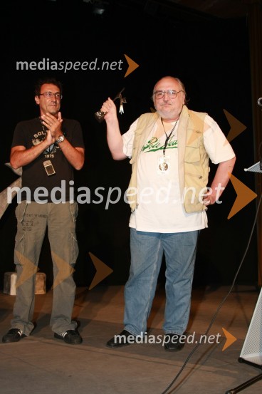 Branko Đurić - Đuro, režiser ter igralec in Slobodan Šijan, srbski režiserGrossmannov festival filma in vina