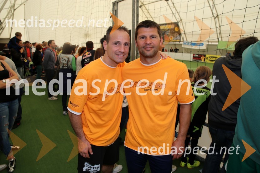  Tomaž Barada, taekwondoist in kickbokser;  Amir Karić, nekdanji nogometašPomagamo kot znamo - nogomet igramo, humanitarni nogometni turnir