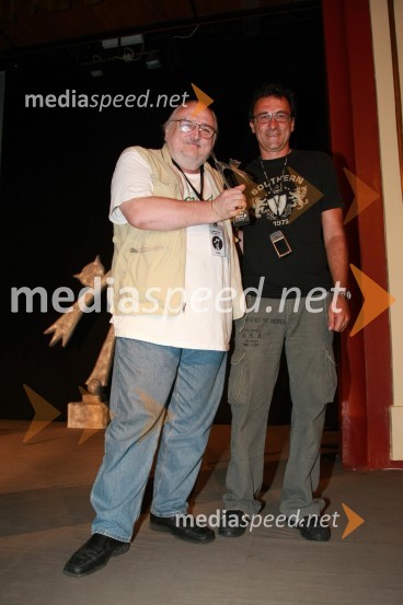 Slobodan Šijan, srbski režiser in Branko Đurić - Đuro, režiser ter igralecGrossmannov festival filma in vina