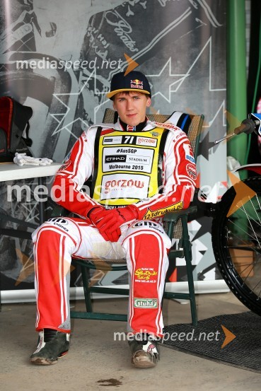  Maciej Janowski, speedwayist (Poljska)Intenzivni Žagarjev trening pred VN Češke