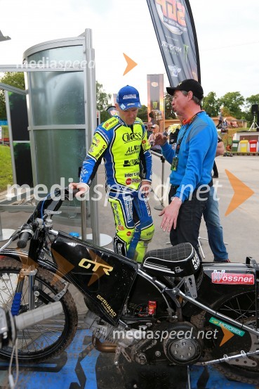 Krzysztof  Kasprzak, speedwayist (Poljska);  Kelvin Tatum, nekdanji speedwayist (Anglija)Intenzivni Žagarjev trening pred VN Češke