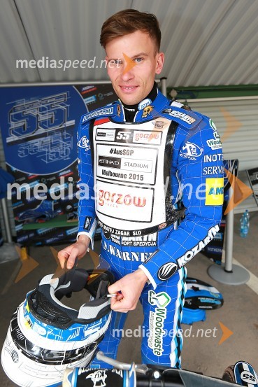  Matej Žagar, speedwayist (Slovenija)Intenzivni Žagarjev trening pred VN Češke