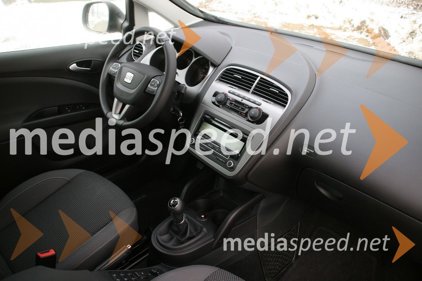 Seat Altea XL Ecomotive 1.6 TDI, notranjostSeat Altea XL Ecomotive 1.6 TDI, mediaspeed test