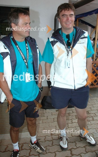 Primož Ulaga, poslovni direktor nordijskih disciplin in dr. Milan Zver, minister za šolstvo in športVIP tenis turnir