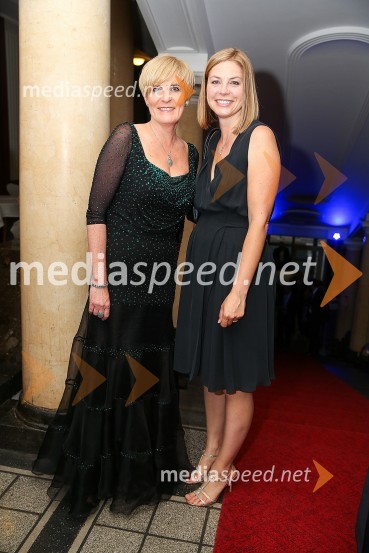  Mojca Lah, predsednica SILA;  Zuzana MerrifieldMednarodni gala večer društva Sila