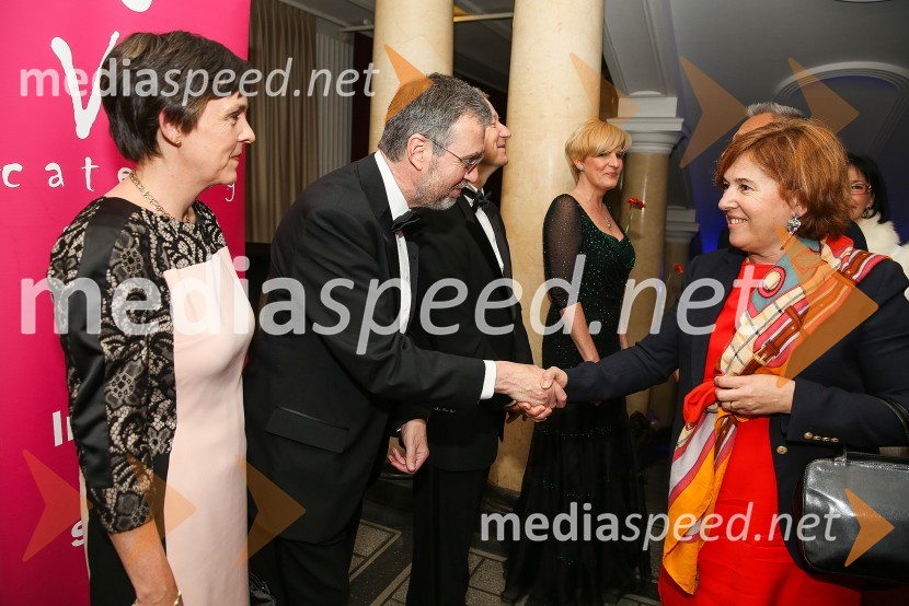  Margaret Kilmartin, soproga veleposlanika Irske v Sloveniji;  Patrick Kelly, veleposlanik Irske v Sloveniji;  ... Mednarodni gala večer društva Sila