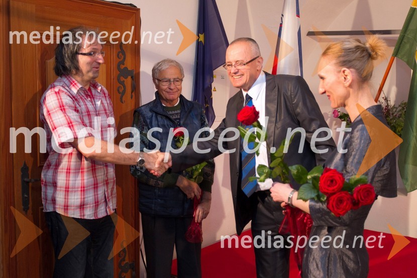  ... ;  ... ;  Ivo Borko,  predsednik Fotografske zveze Slovenije;  Štefi Praprotnik BorkoFotograd Negova, otvoritev
