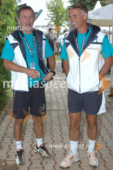 Primož Ulaga, poslovni direktor nordijskih disciplin in Mag. Janez Drobnič, poslanec v DZ in nekdanji minister za delo, družino in socialne zadeveVIP tenis turnir