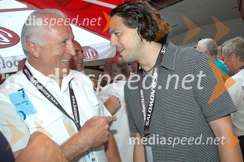 Marjan Gaberšek, organizator in Zlatko Zahovič, športni direktor nogometnega kluba MariborVIP tenis turnir