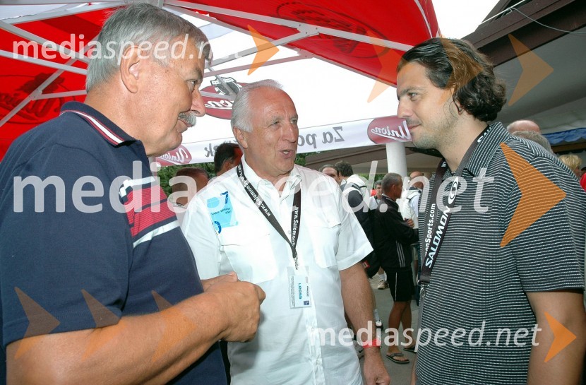 Srečko Meh, velenjski župan, Marjan Gaberšek, organizator in Zlatko Zahovič, športni direktor nogometnega kluba MariborVIP tenis turnir