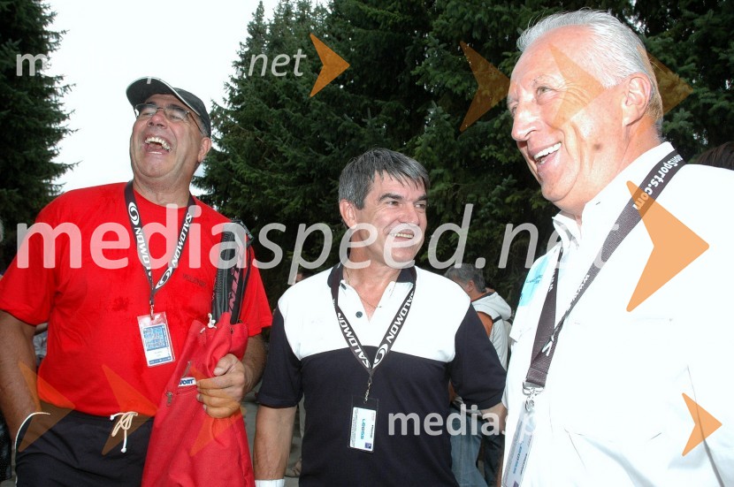 Aurelio Juri, poslanec, Anton Anderlič, poslanec in Marjan Gaberšek, organizatorVIP tenis turnir