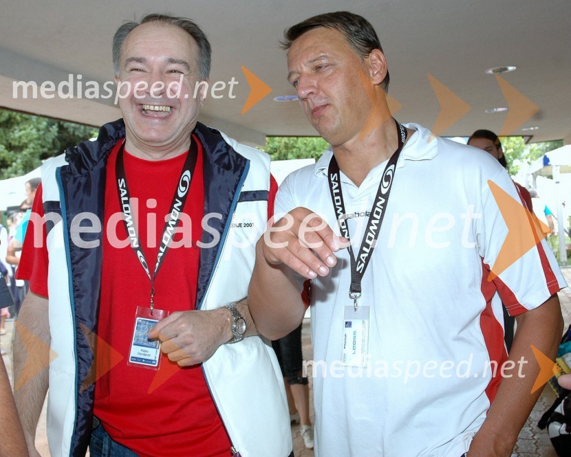 Rajko Djordjevič, direktor Velenjske televizije in Tone Rop, politikVIP tenis turnir