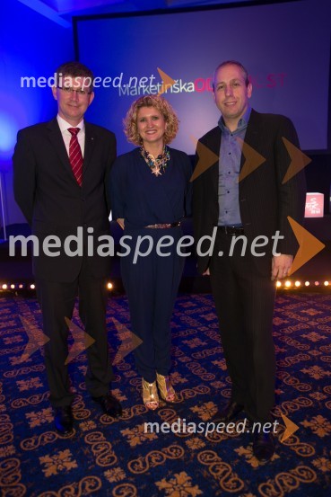  Martin Logar, izvršni direktor, Britansko-slovenska gospodarska zbornica;  Aleksandra  Brank, vodja marketinga Bisnode d.o.o.;  Darko Dujić, DMS, Ceneje.si20. Slovenska marketinška konferenca