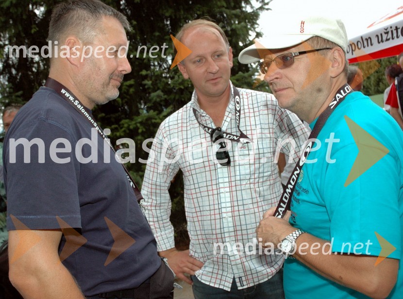 Bojan Požar, glavni in odgovorni urednik spletnega časopisa Požar report, ... in Miran RibičVIP tenis turnir