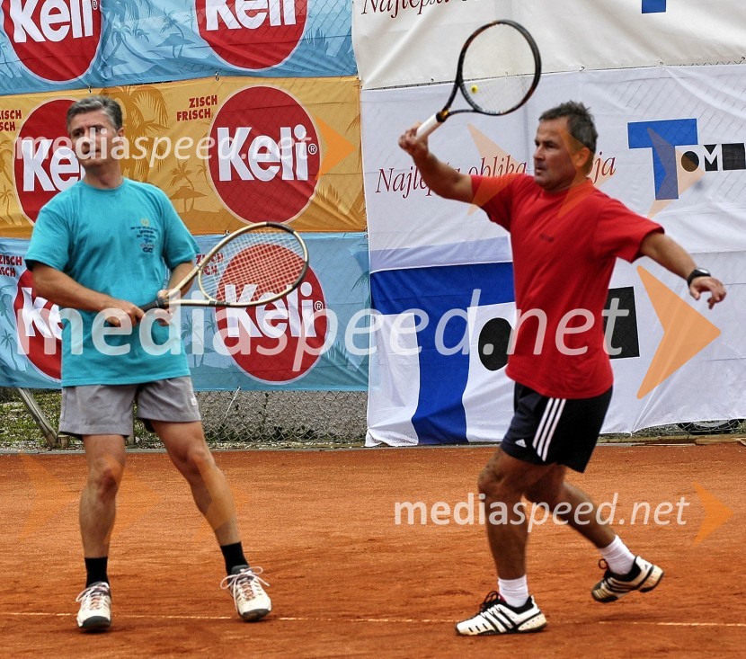 Franjo Bobinac, predsednik uprave Gorenje d.d. in Primož Ulaga, poslovni direktor nordijskih disciplinVIP tenis turnir