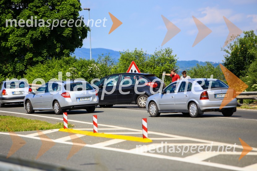 Prometna nesreča na dovozu AC Celje Center - Ljubljana
