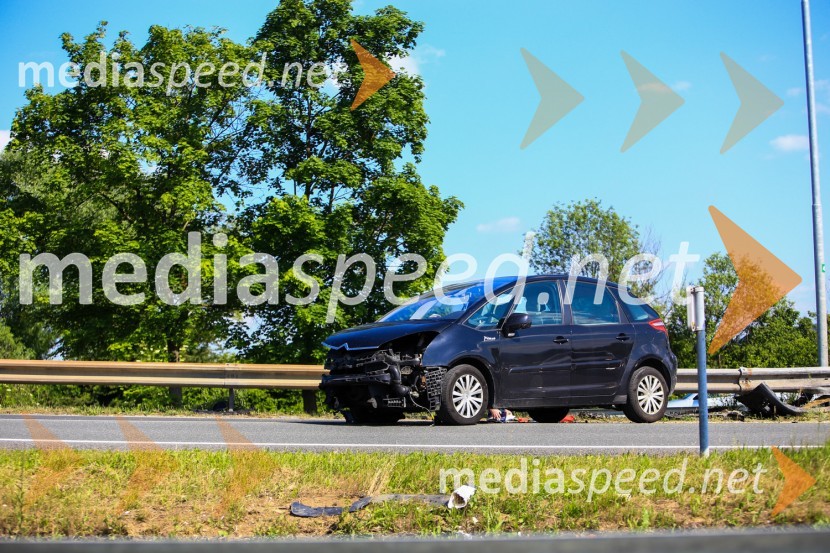 Prometna nesreča na dovozu AC Celje Center - Ljubljana