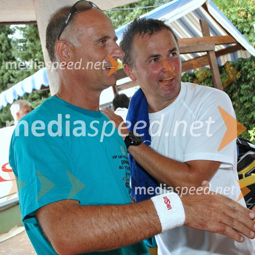 Mag. Janez Drobnič, poslanec v DZ in nekdanji minister za delo, družino in socialne zadeve in Primož Ulaga, poslovni direktor nordijskih disciplinVIP tenis turnir