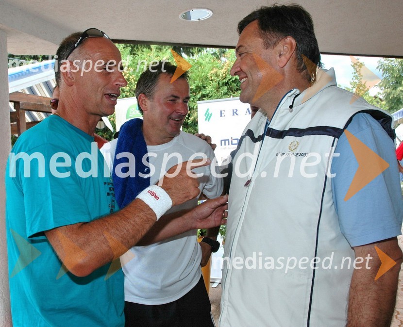 Mag. Janez Drobnič, poslanec v DZ in nekdanji minister za delo, družino in socialne zadeve, Primož Ulaga, poslovni direktor nordijskih disciplin in Zoran Jankovič, župan LjubljaneVIP tenis turnir