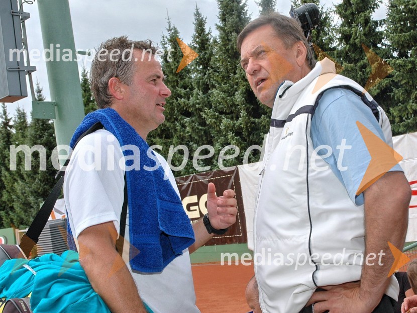 Primož Ulaga, poslovni direktor nordijskih disciplin in Zoran Jankovič, župan LjubljaneVIP tenis turnir