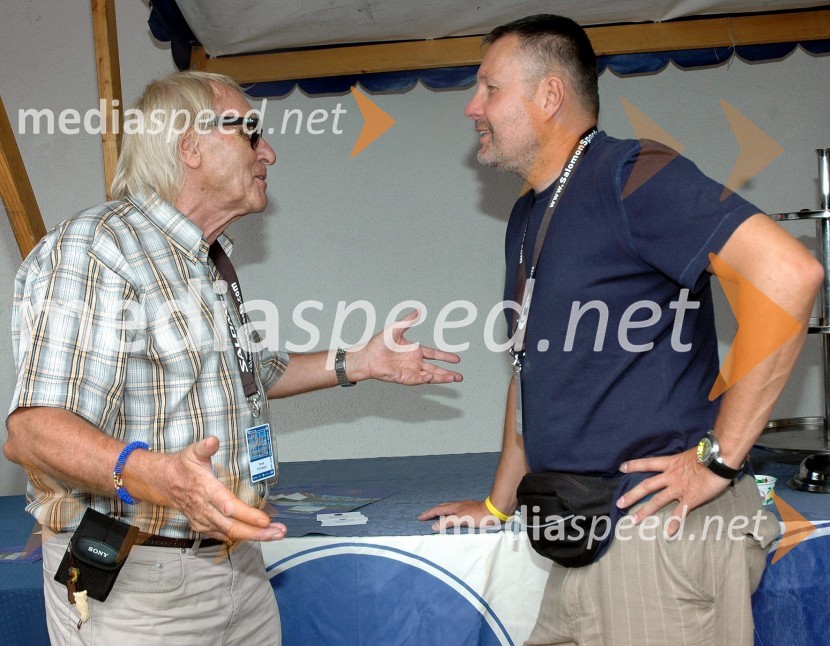 Tone Fornezzi Tof in Bojan Požar, glavni in odgovorni urednik spletnega časopisa Požar reportVIP tenis turnir