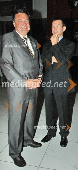 Zoran Jankovič, župan Ljubljane in Igor Mervič, generalni direktor Spar SlovenijaOtvoritev prenovljenega nakupovalnega središča City park v Ljubljani