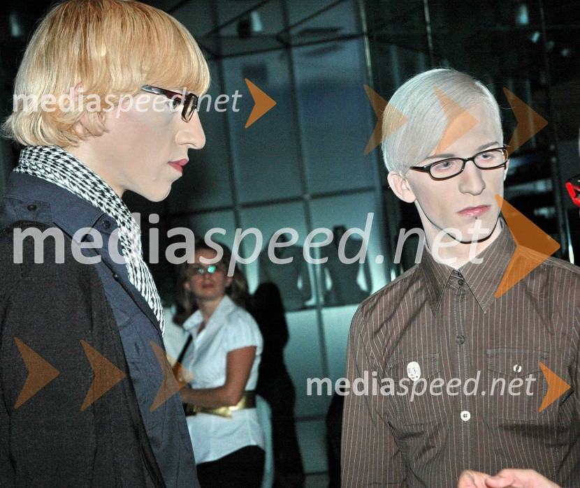 Matjaž Plošinjak in Erik Maj Potočnik, modna oblikovalcaOtvoritev prenovljenega nakupovalnega središča City park v Ljubljani