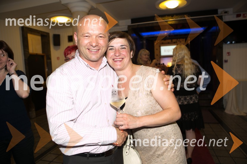  Janez Janko Kodila, direktor Kodila d.o.o.;  Monika  Maček, Radgonske gorice d.d.Diši po Prekmurju 2015, kulinarični večer