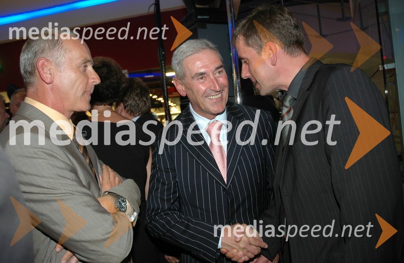 Jože Mermal, predsednik uprave BTC, Aleš Čerin, podžupan Ljubljane in Jani Möderndorfer, ljubljanski podžupanOtvoritev prenovljenega nakupovalnega središča City park v Ljubljani