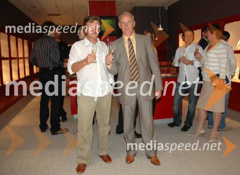 Bojan Albreht, direktor Zlatarne Celje in Jože Mermal, predsednik uprave BTCOtvoritev prenovljenega nakupovalnega središča City park v Ljubljani