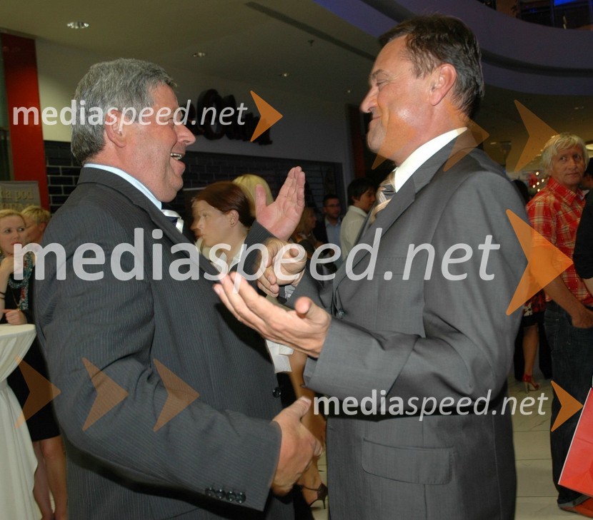 Franci Jezeršek, catering hiša Jezeršek in Zoran Jankovič, župan LjubljaneOtvoritev prenovljenega nakupovalnega središča City park v Ljubljani