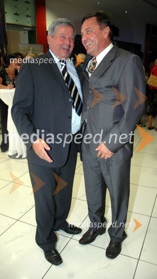 Franci Jezeršek, catering hiša Jezeršek in Zoran Jankovič, župan LjubljaneOtvoritev prenovljenega nakupovalnega središča City park v Ljubljani