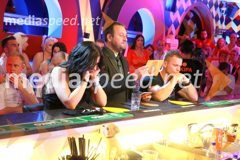  Ivona Pavlović, tekmovalka v resničnostnem šovu Bar;  Bastjan Kepic, voditelj, resničnostni show Bar;  Črt Banko, tekmovalec v resničnostnem šovu BarČrt Banko je zmagovalec Bara