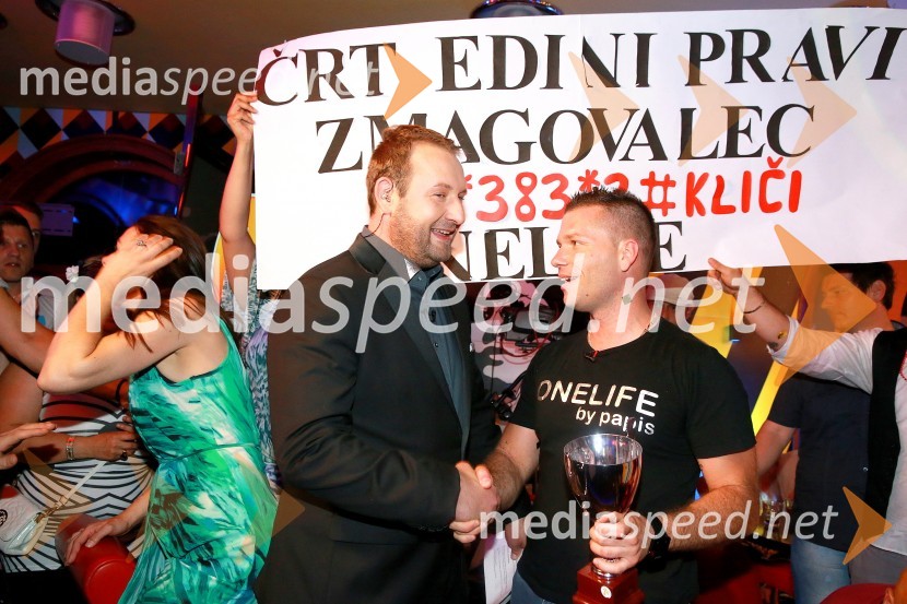  Bastjan Kepic, voditelj, resničnostni show Bar;  Črt Banko, tekmovalec v resničnostnem šovu BarČrt Banko je zmagovalec Bara