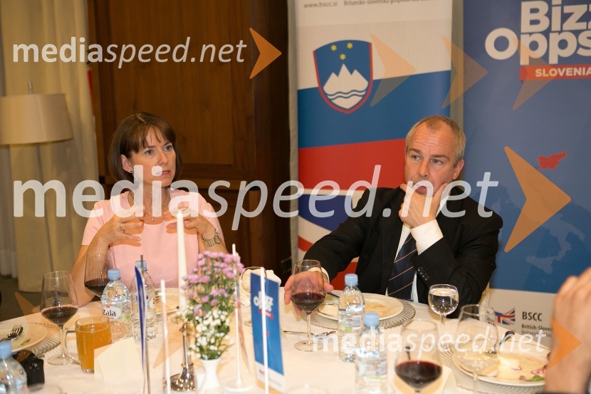  Mojca Hergouth Koletič, vodja jezikovnega centra Mint International House Ljubljana;  Paul  Farelly, mpPoslovna večerja, Britansko-slovenska gospodarska zbornica