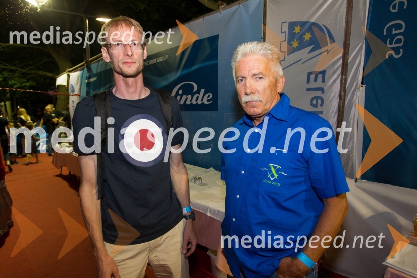  Franci Pavšar ml., športni komentator;  Tone Hočevar, TV voditelj in novinarEvropski pokal v spustu na divjih vodah